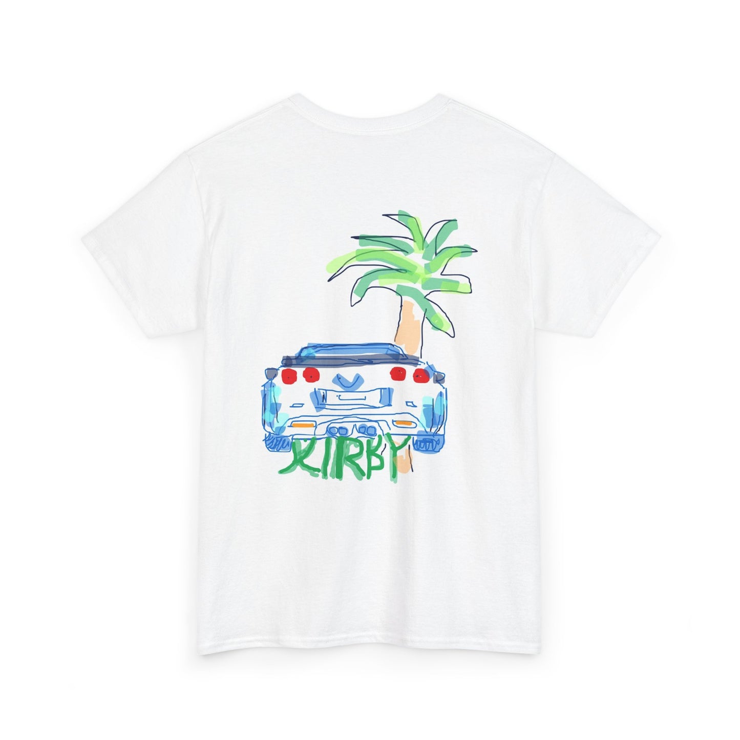Vibrant Graphic Tee with Tropical Vibe, Cool Car Design for Casual Style, Summer Fashion, Beachwear, Gift for Car Lovers