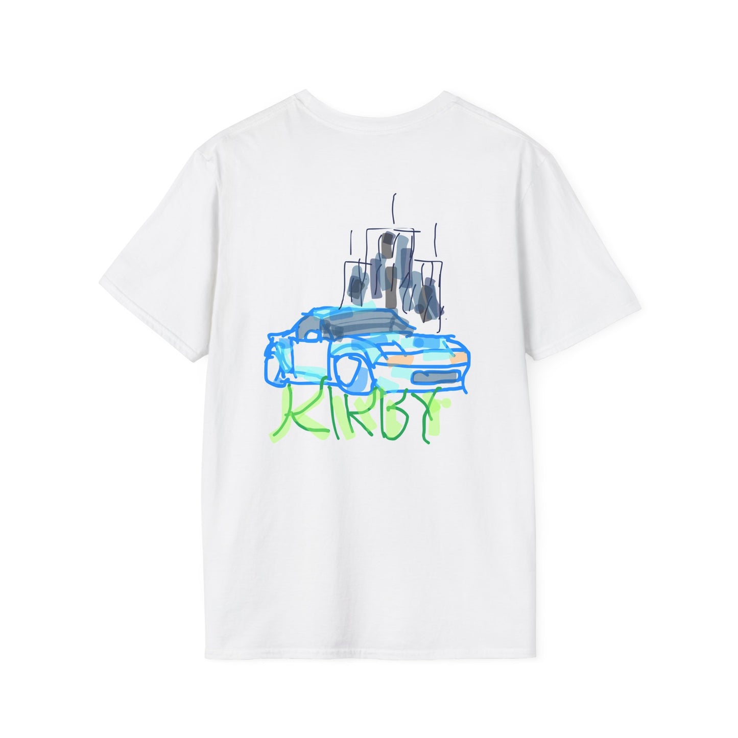 Urban Graffiti T-Shirt | Unisex Softstyle Tee with Cool Car Design, Streetwear, Gift for Him/Her, Casual Attire, Graphic Tee